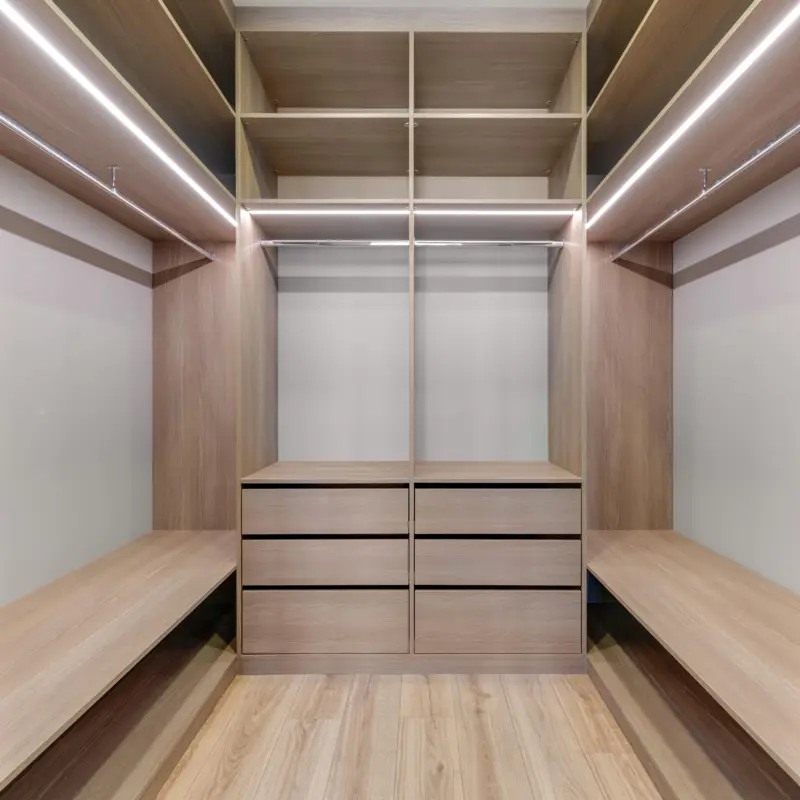 How to design a PAX wardrobe with a hotel-style luxury effect?